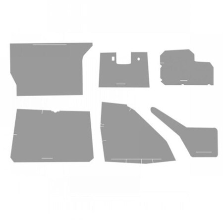 New Gray 6 Piece Upholstery Kit Made Fits Case-IH Tractor Models 7110 7120 7130